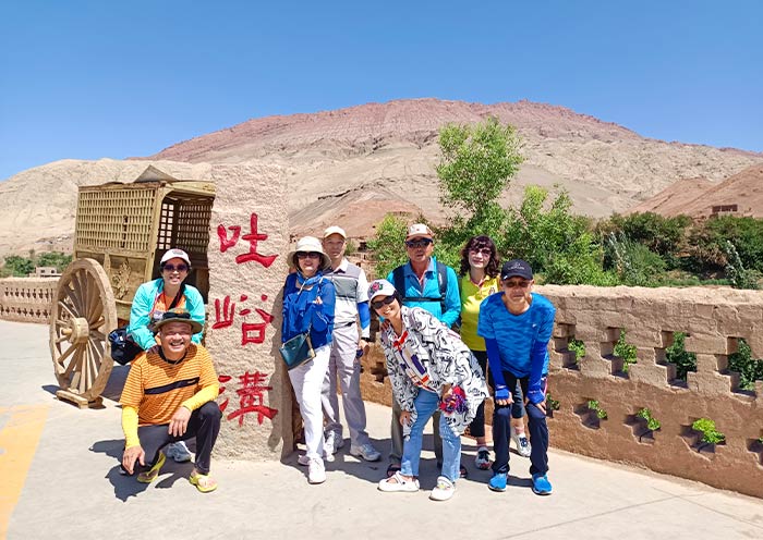 Our Customers visit Uygur village in the Tuyoq Valley