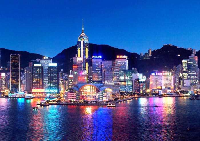 Victoria Harbour splendid night view