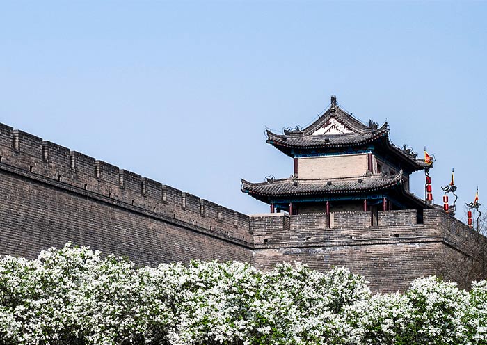 Xian City Wall in Spring
