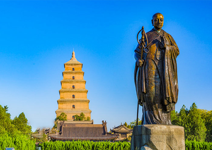 Giant Wild Goose Pagoda in Xian