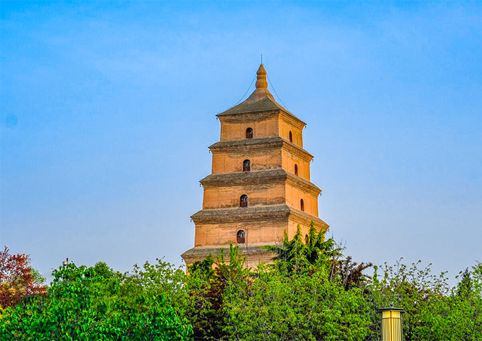 Giant Wild Goose Pagoda in Xian