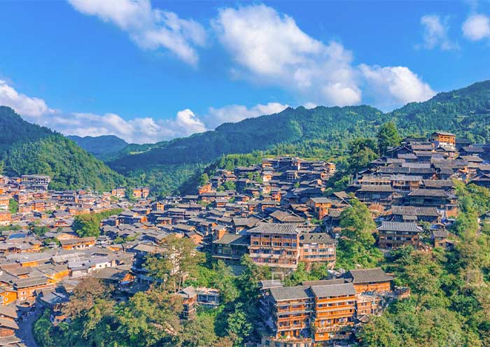 Stunning Diaojiaolou Clusters in Xijiang Miao Village
