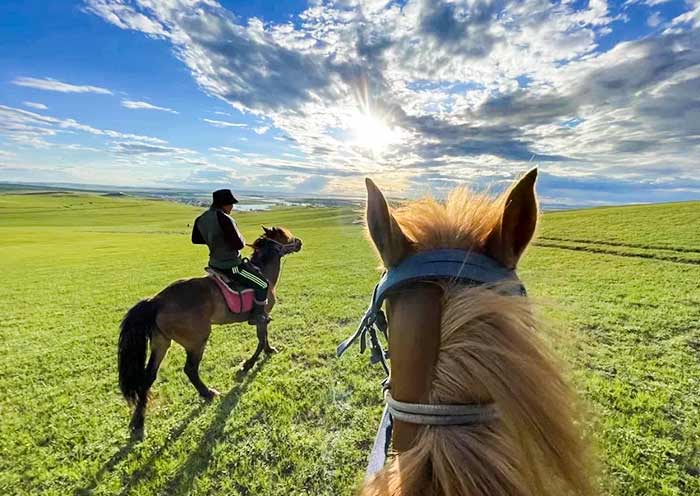 Horse Riding at Xilamuren Grassland