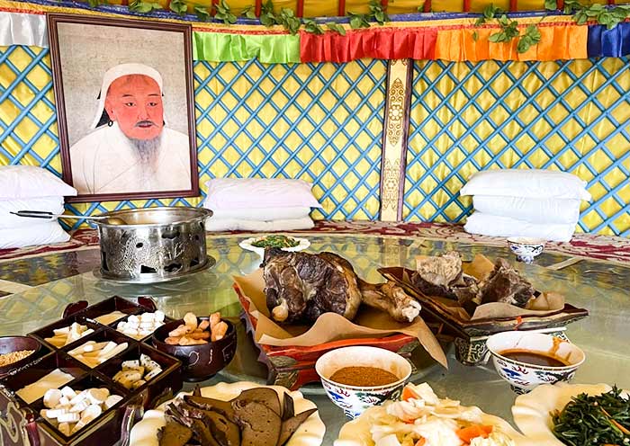 Try Mongolian Food inside a Yurt, Xilamuren