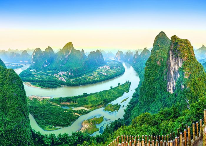 A photographer's paradise for the Li River view