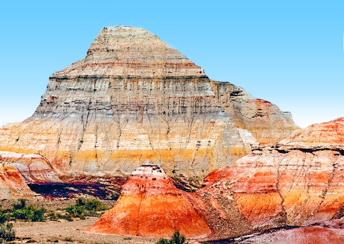 Colorful Wucaitan in Burqin, Xinjiang Colorful Wucaitan in Burqin, Xinjiang
