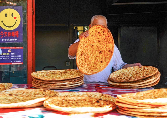 Naan, Baked Buns, Xinjiang Cuisine