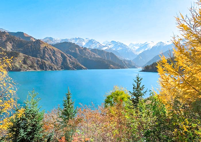Heavenly Lake of Tianshan in Autumn