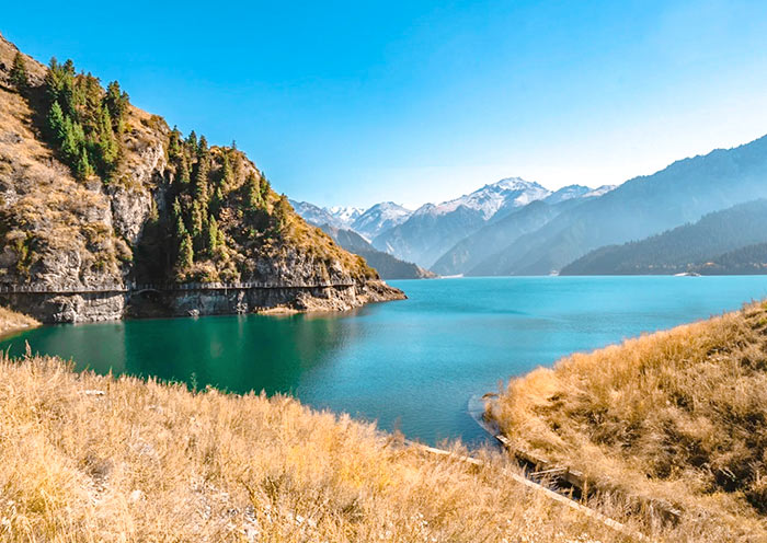 Hiking around Heavenly Lake of Tianshan