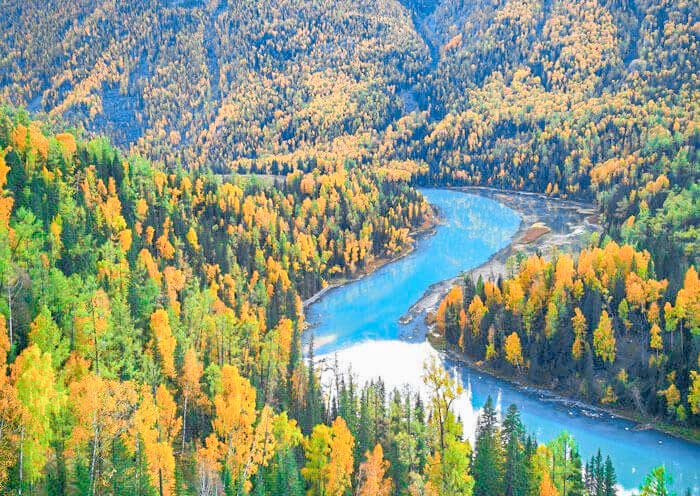 Early Autumn in Kanas Lake, Xinjiang