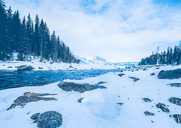 Winter Kanas Lake, Xinjiang