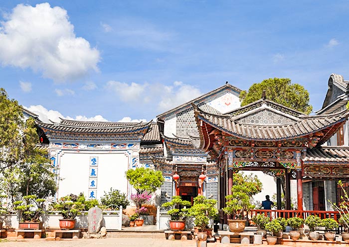 Bai ethnic group's traditional dwellings in Xizhou Village, Dali