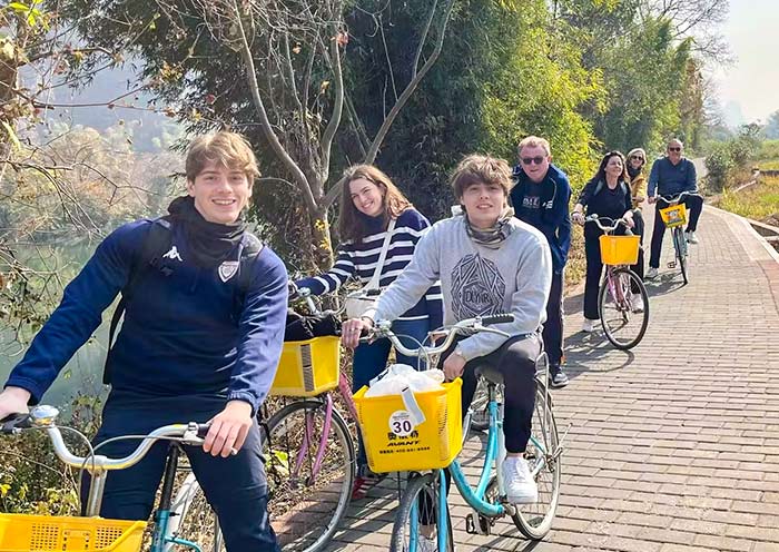 Cycling through Yangshuo Countryside