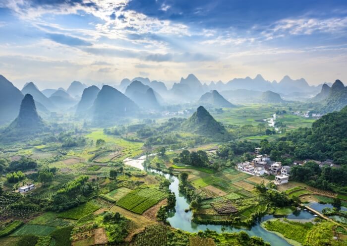 Idyllic Landscape in Yangshuo