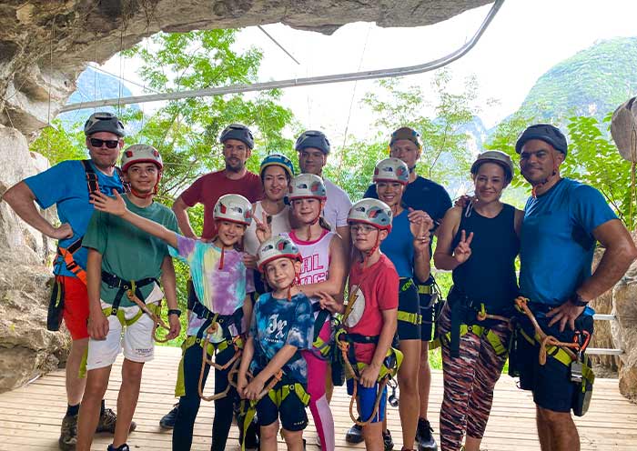 Our Customers Experience Thrilling FERRATA in Yangshuo