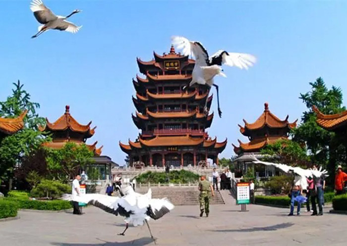 Visit the iconic Yellow Crane Tower in Wuhan