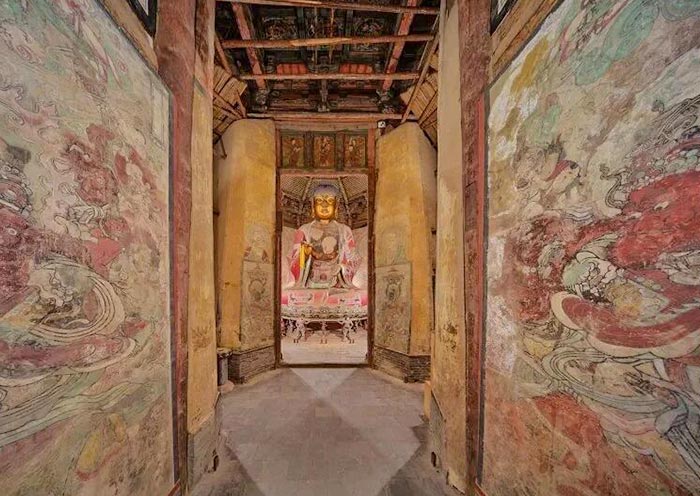 Paintings & statue of Sakyamuni Buddha, Yingxian Pagoda