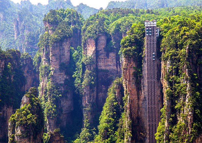 Bailong Elevator in Yuanjiajie, Zhangjiajie