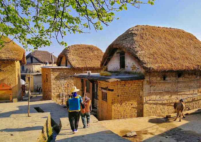 Azheke Mushroom Houses, Yuanyang