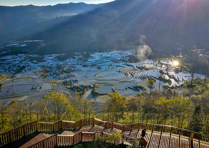 Viewing Platform at Duoyishu Rice Terrace