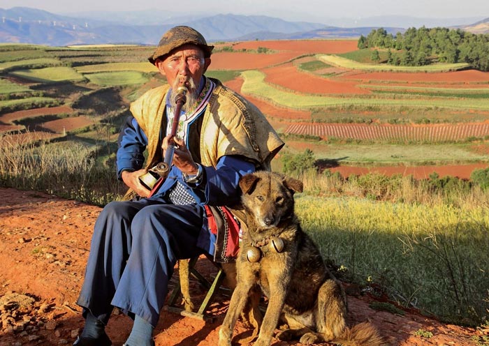 Elder Farmer at Yuepu Ao, Dongchuan