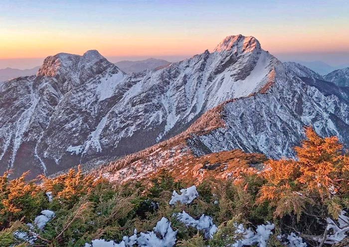 Beautiful Sunrise on Mt. Yushan