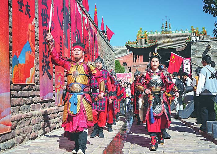 Performance in Zhangbi Ancient Castle