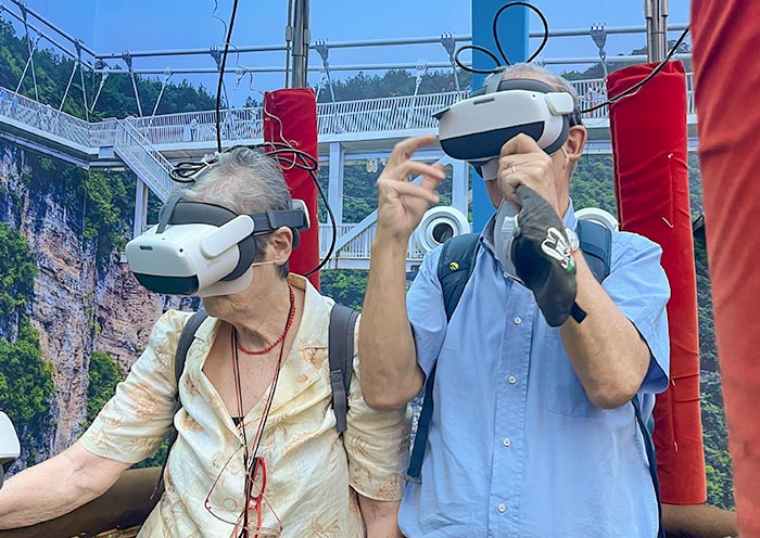 VR Experience at Zhangjiaije Grand Canyon