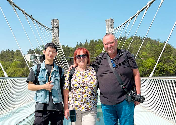Walk on Glass Bridge, Zhangjiaije Grand Canyon