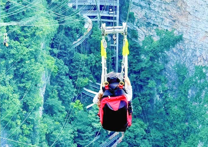 Zip Line in Zhangjiajie Grand Canyon