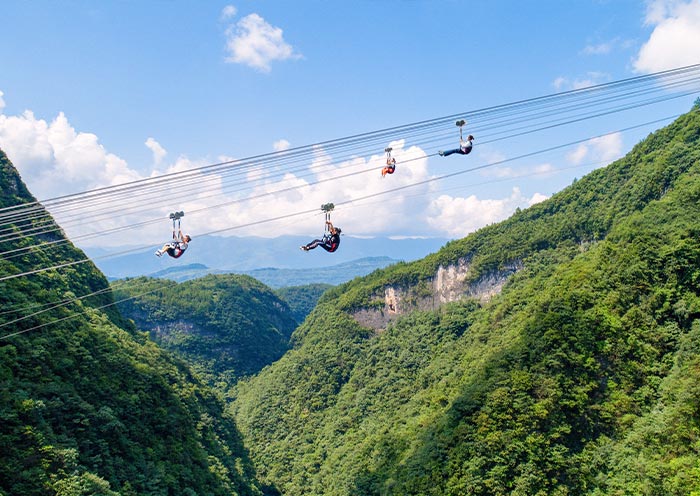 Zip Line in Zhangjiajie Grand Canyon