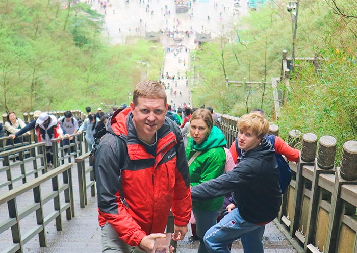 The Steps Challenge at Tianmenshan, Zhangjiaije