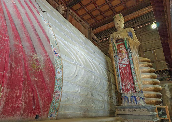 The feet of the reclining Buddha The feet of the reclining Buddha