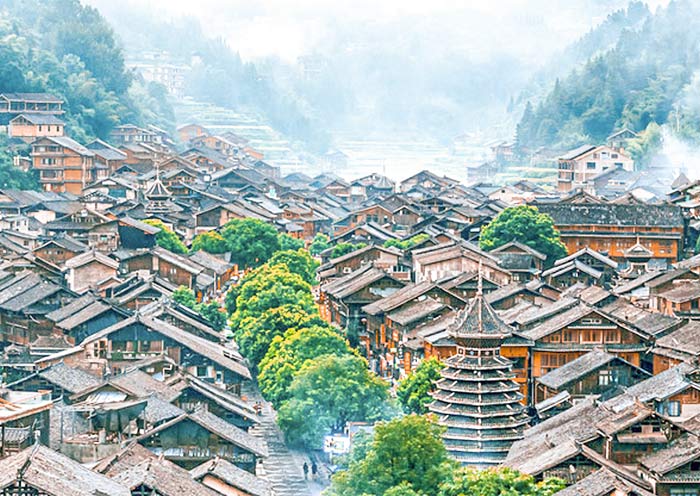 Zhaoxing Dong Village Morning