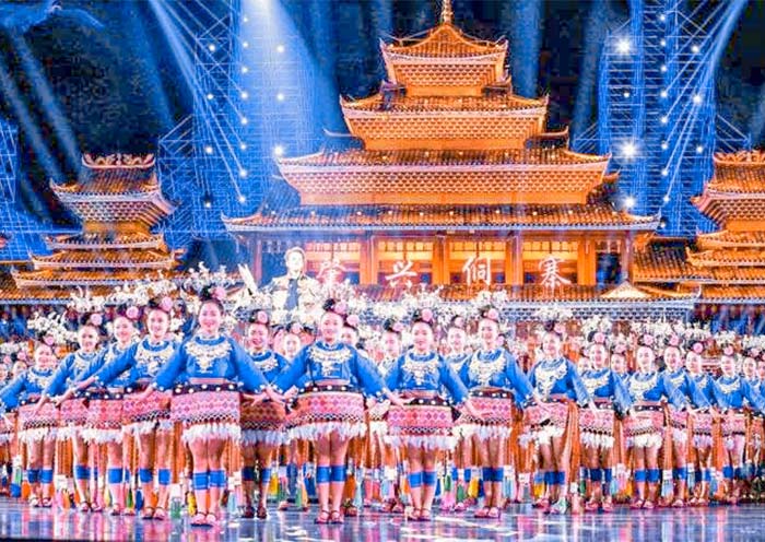 Zhaoxing Dong Village Dong Song Perfermance
