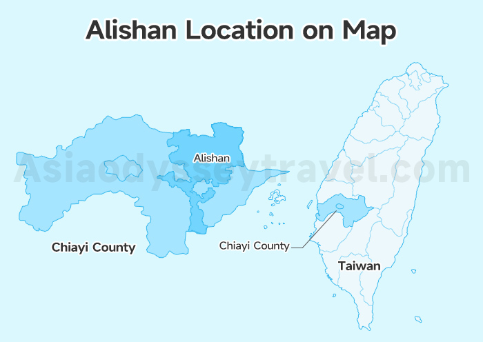 Alishan Location on Map