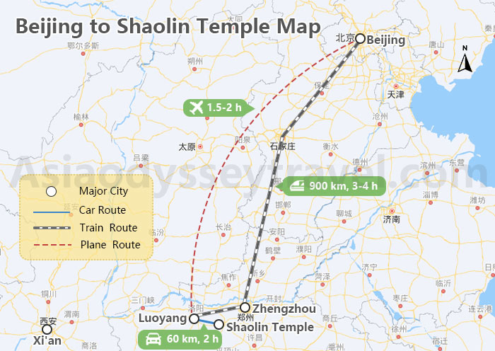 Shaolin Temple Map