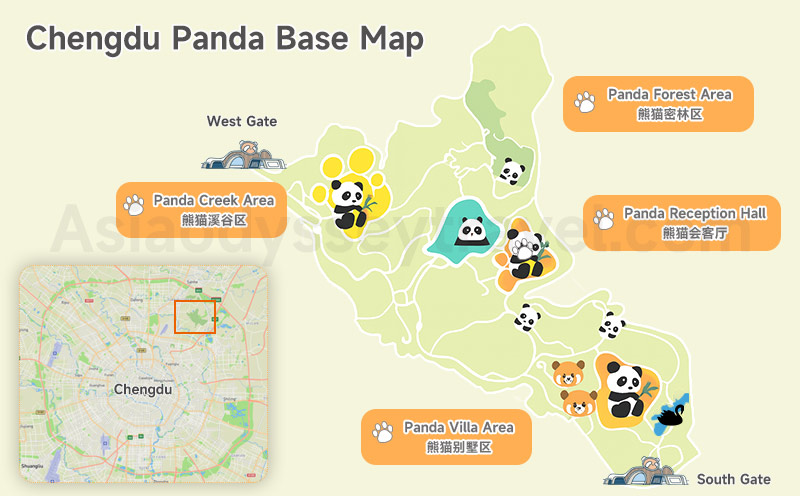 Chengdu Panda Base Map