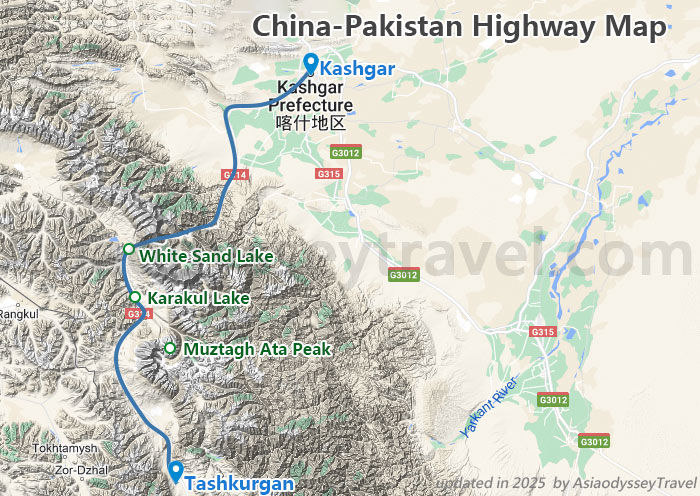 Xinjiang Road Trip Map