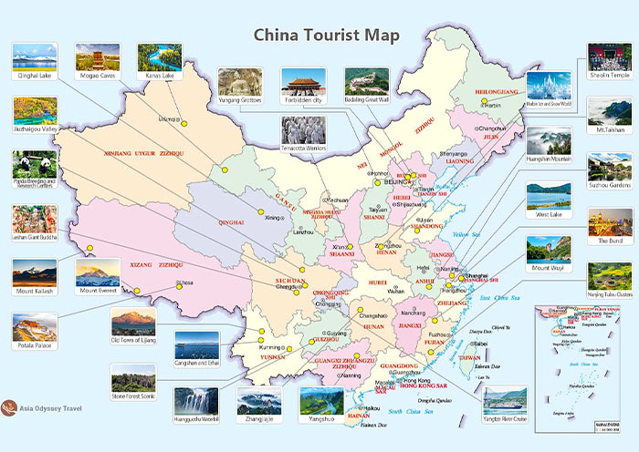 China Tourist Map 