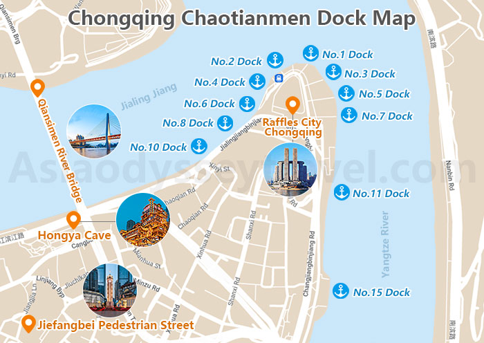Yangtze River Ports Map
