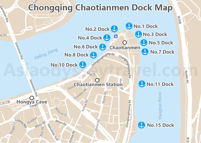 Chaotianmen Dock Map