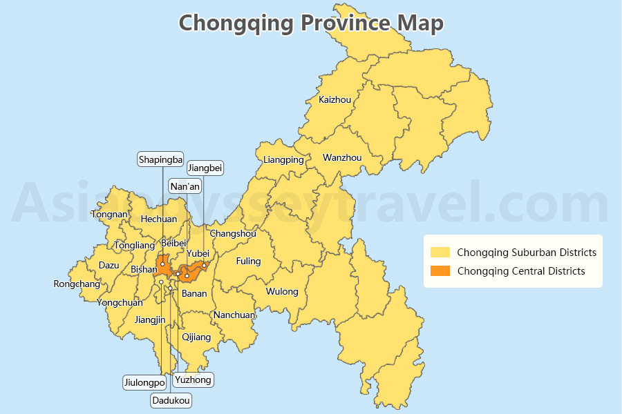 Chongqing Province Map