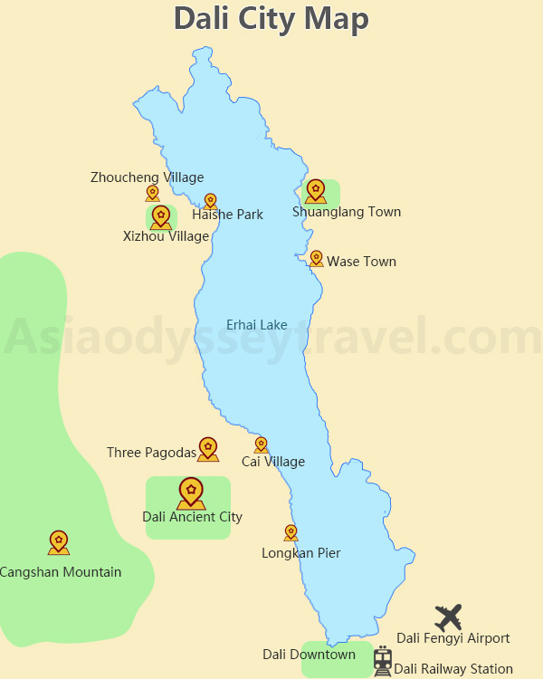 Dali City Map