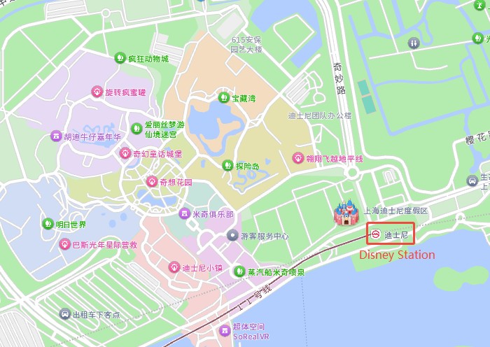 Shanghai Metro Line 11 Disneyland Station Map