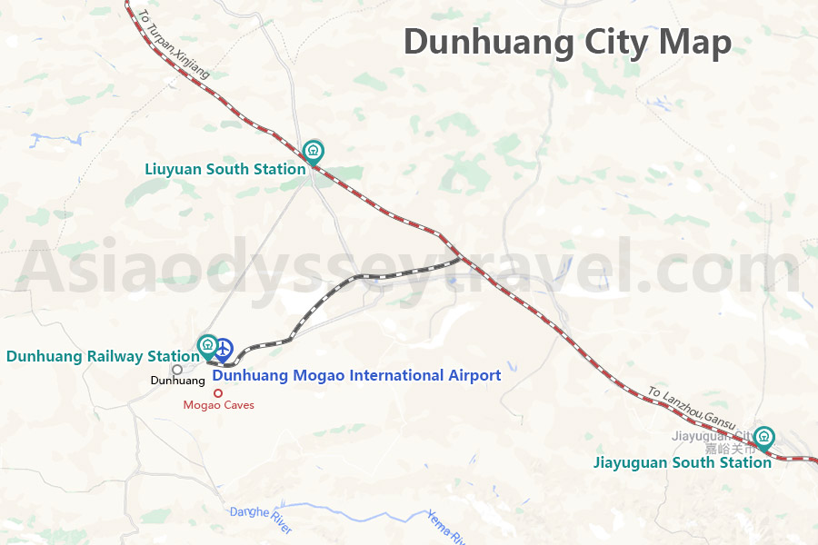 Dunhuang City Map