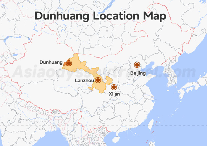 Dunhuang Location Map