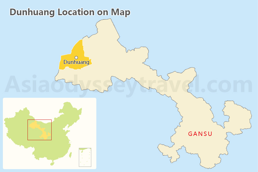Dunhuang Location Map