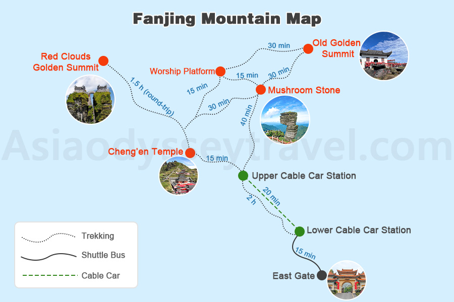 Fanjingshan Map