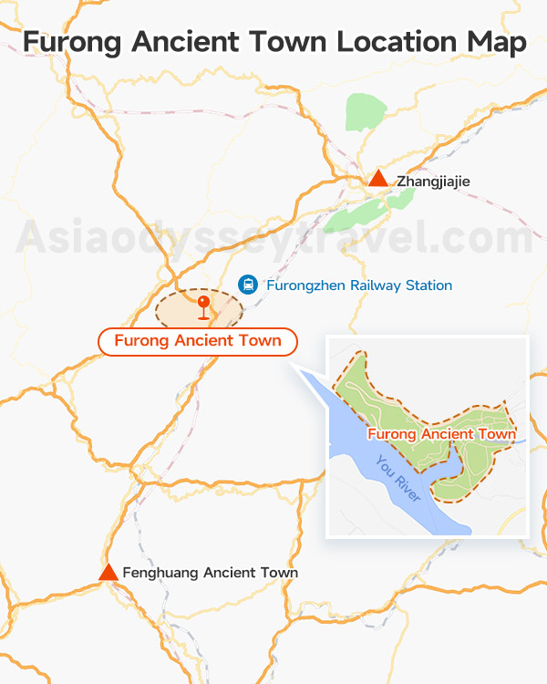 Furong Ancient Town Location Map